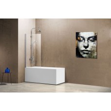 Шторка на ванну Vincea VSB-11800CL 80x140 профиль Хром стекло прозрачное