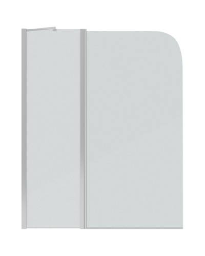 Шторка на ванну Bravat Alfa 110 BG110.5111A профиль Хром стекло прозрачное