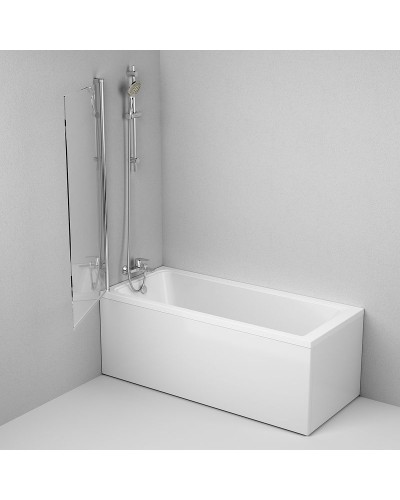 Шторка на ванну AM.PM Gem 80 W90BS-D080-140CT профиль Хром стекло прозрачное