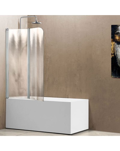 Шторка на ванну Vincea VSB-12114CH-L 114x140 профиль Хром стекло шиншилла