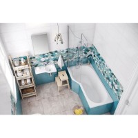 Шторка для ванны 75 см L прозрачное стекло Excellent Be Spot KAEX.2309.750.LE