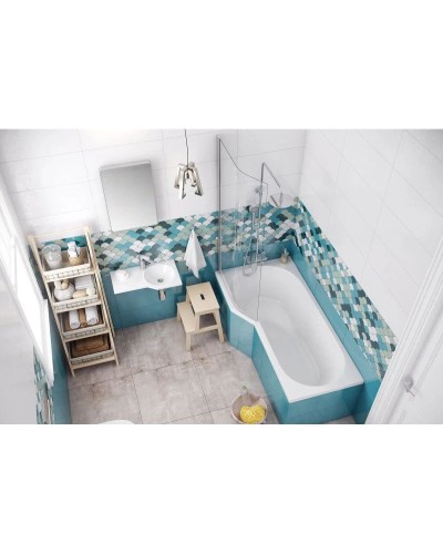 Шторка для ванны 75 см L прозрачное стекло Excellent Be Spot KAEX.2309.750.LE