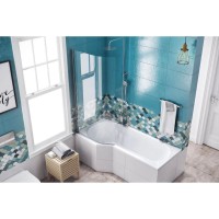 Шторка для ванны 75 см L прозрачное стекло Excellent Be Spot KAEX.2309.750.LE