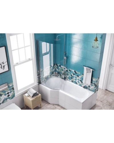 Шторка для ванны 75 см L прозрачное стекло Excellent Be Spot KAEX.2309.750.LE