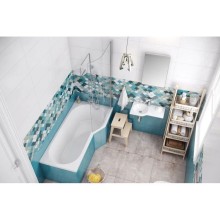 Шторка для ванны 75 см R прозрачное стекло Excellent Be Spot KAEX.2309.750.PR