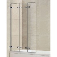 Шторка на ванну WeltWasser WW100 ZD3 75 10000000935 профиль Хром стекло прозрачное