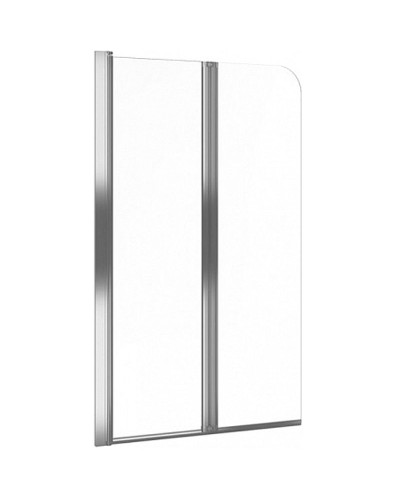 Шторка на ванну Excellent Fliper 80 KAAX.1309.800.LE профиль Хром стекло прозрачное