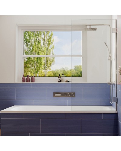 Шторка на ванну Ambassador Bath Screens 70х140 16041101 профиль Хром стекло CrystalPure