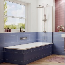 Шторка на ванну Ambassador Bath Screens 70х140 16041102 профиль Хром стекло CrystalPure