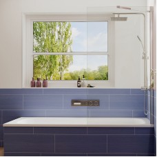 Шторка на ванну Ambassador Bath Screens 80х140 16041103 профиль Хром стекло CrystalPure