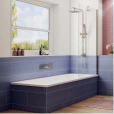 Шторка на ванну Ambassador Bath Screens 80х140 16041103 профиль Хром стекло CrystalPure