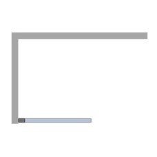 Шторка на ванну Ambassador Bath Screens 80х140 16041103 профиль Хром стекло CrystalPure