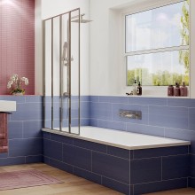 Шторка на ванну Ambassador Bath Screens 100х140 16041111L профиль Хром стекло CrystalPure