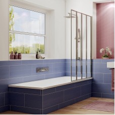 Шторка на ванну Ambassador Bath Screens 100х140 16041111R профиль Хром стекло CrystalPure