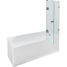 Шторка на ванну Byon T 80x145 Ц0000168 профиль Хром стекло прозрачное