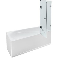 Шторка на ванну Byon T 80x145 Ц0000168 профиль Хром стекло прозрачное