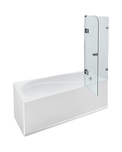 Шторка на ванну Byon T 80x145 Ц0000168 профиль Хром стекло прозрачное