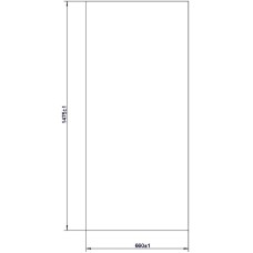 Шторка на ванну Bravat Alfa 70х150 BG070.1500AM профиль Хром матовый стекло прозрачное