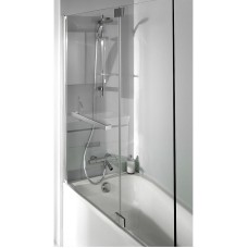Шторка на ванну Jacob Delafon Bain Douche Neo 100х140 E4931-GA профиль Хром стекло прозрачное
