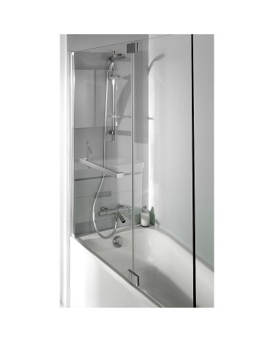 Шторка на ванну Jacob Delafon Bain Douche Neo 100х140 E4931-GA профиль Хром стекло прозрачное