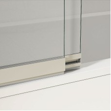 Шторка на ванну Vincea VSB 100х145 VSB-1E100CL профиль Хром стекло прозрачное