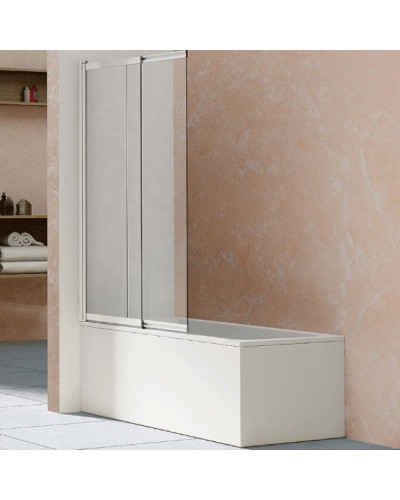 Шторка на ванну Vincea VSB 100х145 VSB-1E100CL профиль Хром стекло прозрачное