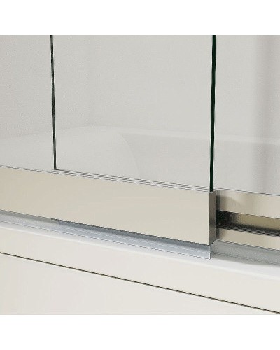 Шторка на ванну Vincea VSB 100х145 VSB-1E100CLB профиль Черный матовый стекло прозрачное