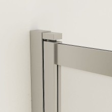 Шторка на ванну Vincea VSB 100х145 VSB-1E100CLB профиль Черный матовый стекло прозрачное