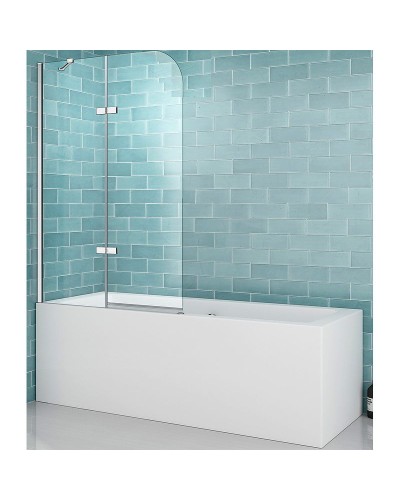 Шторка на ванну Abber Ewiges Wasser 120х140 AG51120 профиль Хром стекло прозрачное