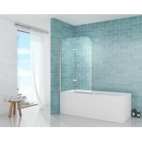 Шторка на ванну Abber Ewiges Wasser 120х140 AG51120 профиль Хром стекло прозрачное