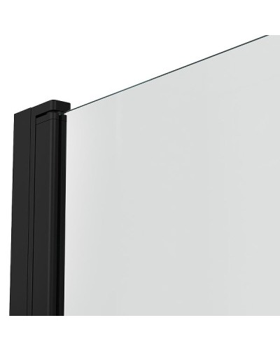 Шторка на ванну Bravat Alfa 70 BG070.1501BM профиль Черный матовый стекло прозрачное