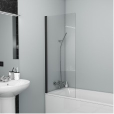 Шторка на ванну Bravat Alfa 70 BG070.1501BM профиль Черный матовый стекло прозрачное