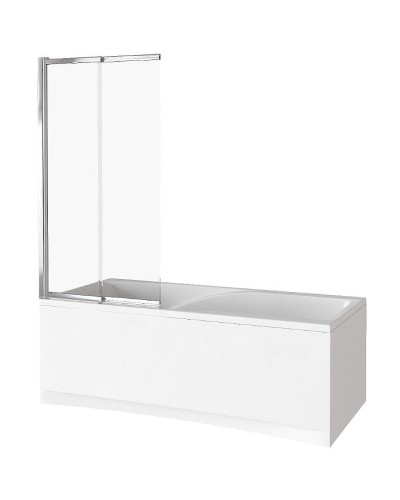 Шторка на ванну Good Door Screen 100 SLR-100-C-CH профиль Хром стекло прозрачное