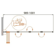 Шторка на ванну Cezares Relax 100x140 RELAX-V-4-100/140-C-Bi профиль Жемчужно-серый стекло прозрачное