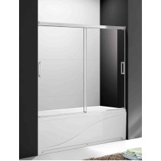 Шторка на ванну Cezares Tandem Soft 160x145 TANDEM-SOFT-VF-2-160/145-C-Cr-IV профиль Хром стекло прозрачное