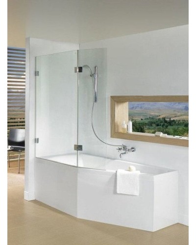Шторка на ванну Riho VZ Scandic NXT X500 Geta 160 111 L G001165120 (GX00612C1) профиль Хром стекло прозрачное
