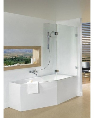 Шторка на ванну Riho VZ Scandic NXT X500 Geta 160 111 P G001166120 (GX00612C2) профиль Хром стекло прозрачное