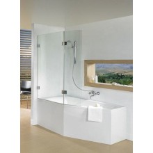 Шторка на ванну Riho VZ Scandic NXT X500 Delta 81 L G001169120 (GX00632C1) профиль Хром стекло прозрачное