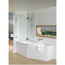 Шторка на ванну Riho VZ Scandic NXT X500 Delta 81 L G001169120 (GX00632C1) профиль Хром стекло прозрачное