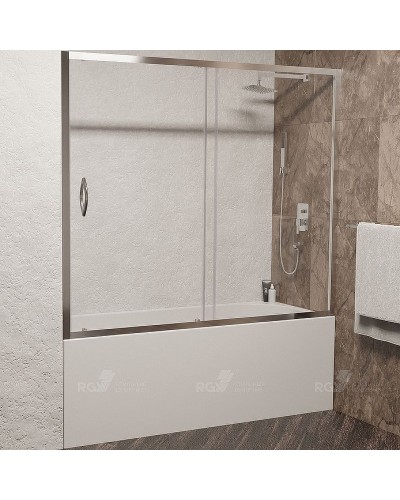 Шторка на ванну RGW Screens SC-043 150x150 351104315-11 профиль Хром стекло прозрачное