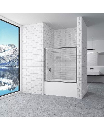 Шторка на ванну RGW Screens SC-043 150x150 351104315-11 профиль Хром стекло прозрачное