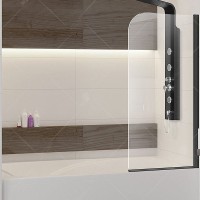Шторка на ванну RGW Screens SC-09B 60x150 06110906-14 профиль Черный стекло прозрачное