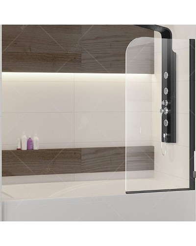 Шторка на ванну RGW Screens SC-09B 60x150 06110906-14 профиль Черный стекло прозрачное