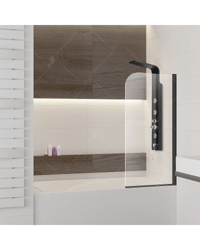 Шторка на ванну RGW Screens SC-09B 60x150 06110906-14 профиль Черный стекло прозрачное