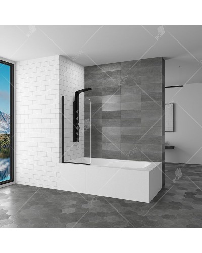Шторка на ванну RGW Screens SC-09B 60x150 06110906-14 профиль Черный стекло прозрачное