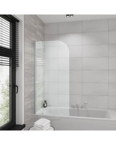Шторка на ванну Grossman 70 GR-100/1 профиль Хром стекло прозрачное