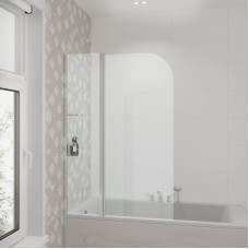 Шторка на ванну Grossman 100 GR-101 профиль Хром стекло прозрачное