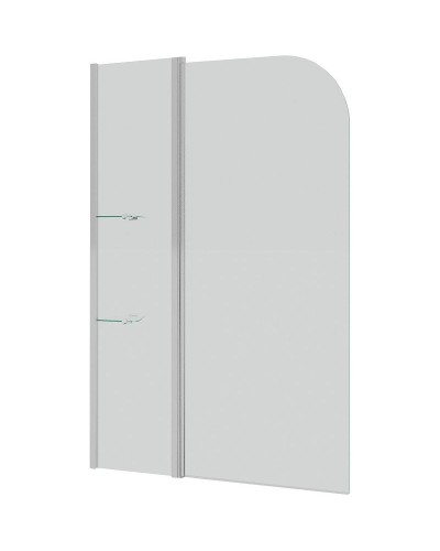 Шторка на ванну Grossman 110 GR-101/1 профиль Хром стекло прозрачное