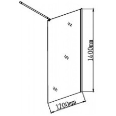 Шторка на ванну Grossman 120х140 GR-103 профиль Хром стекло прозрачное