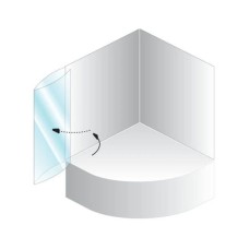 Шторка для ванны 110 см Kolpa San Quat TP 108 матовое